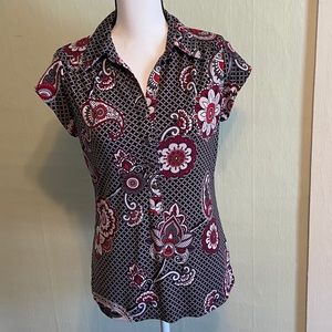 Alfani Paisley sleeveless blouse